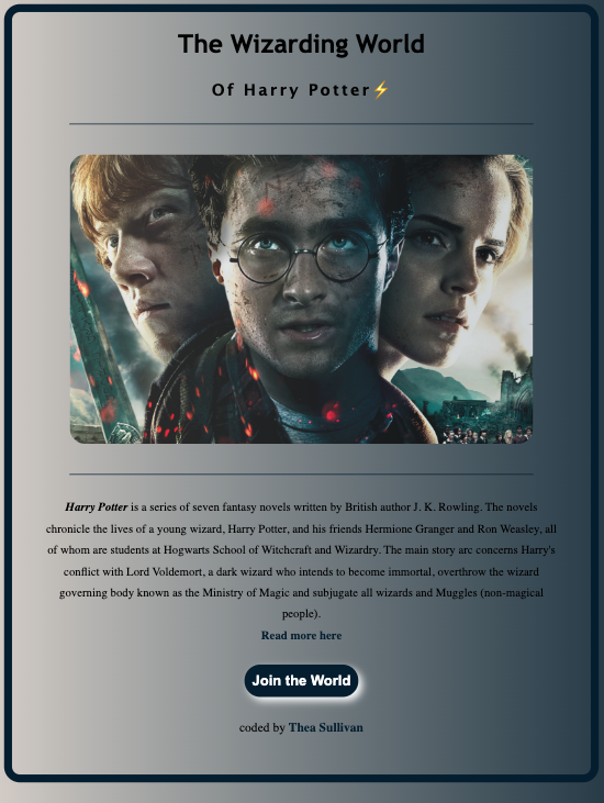 image of Harry Potter Page